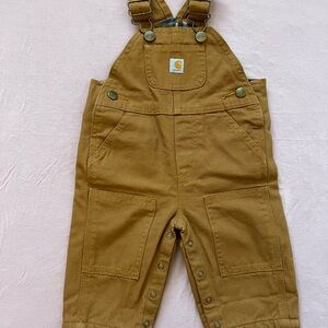 Carhartt Canvas Bib Overall Flannel-Lined